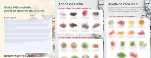 Portada Guía Alimentaria para el Aporte de Hierro